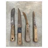 vintage high-carbon steel kitchen or butcher