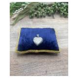 Vintage sterling silver (.925) puffed heart