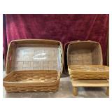 Bundle of vintage handwoven Longaberger maple
