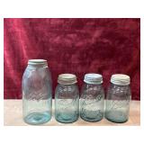 Vintage  Ball and Ball Oerfect Mason aqua blue