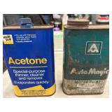 Vintage metal can of Klean-Strip Acetone and