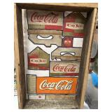 Rustic custom-built wooden display box featuring