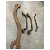 VintageFord offset box-end wrenchï¿½s and heavily