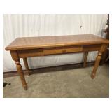 Vintage honey oak Sofa table.