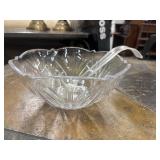 Heavy lead-crystal bowl.