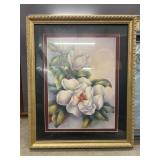 Framed and double-matted fine art print titled