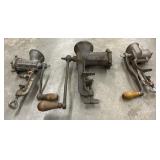 Vinyage manual cast-iron table-mount meat and