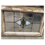 Antique  leaded and stained glass window