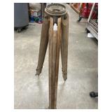 Vintage wooden surveyor