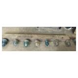 Rustic handmade display vertical wooden plank