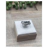 .925 vintage 1990s Nike silver logo ring.