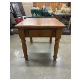Early American / Country Style wood end table.