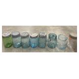 Vintage aqua blue. Green, glass Ball Ideal