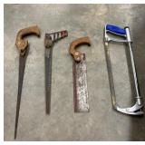 Open handled back saw, IRWIN I-75 Low-Tension