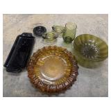 Bundle of ashtrays and modern Anchor Hocking
