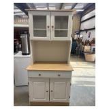 Farmhouse style kitchen hutch.