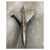 Vintage  Jet Airplane Hood Ornament Chrome Rat