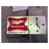 Vintage 1957 Miller High Life "Shark Fin" lighted