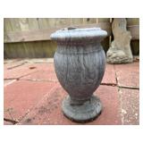 Gray Marble Outdoor Footed Flower Vase Urn,