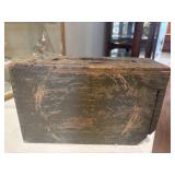Antique wooden Ammo box.