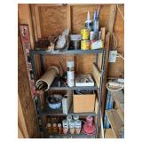 Metal Shop Shelf Bundle- Nails, Tools, Caulking,