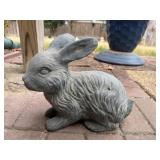 Lying Gray Heavy Concrete Bunny Rabbit Outdoor
