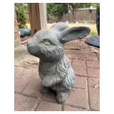 Standing Gray Heavy Concrete Bunny Rabbit Outdoor