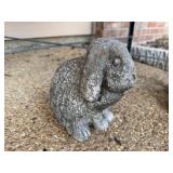 Heavy Concrete Chubby Bunny Rabbit Outdoor Yard