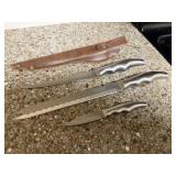 3 Forever Sharp Stainless Knives, Filet Knife