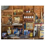 Wall of Tools & Misc Shop Items, Shop Towels,