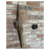 2 Driftwood Pieces w/ Small Garden Hanging Sign