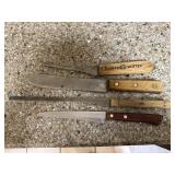 4 Vintage Knives, Dexter, Flint Stainless, Etc