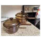 Pyrex Visionware Double Boiler and Sauce Pot with