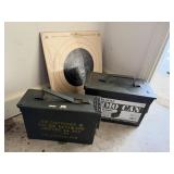 2 Ammo Boxes & Paper Targets
