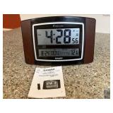 Sharp Radio Controlled Wireless Thermo Clock with