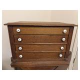 Antique McCaskey Countertop Thread Cabinet