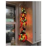 Lighted Hanging Chili Peppers