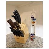 Kitchen Knives in Wood Block & Galileo