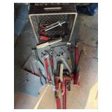 Crate of Hand Tools, Screwdrivers, Pliers,