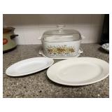 XL Corningware Spice of Life Dish w/Lid and 2