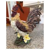 15in Rooster Resin Figure Decor