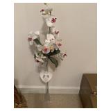 Tall artificial white Phalaenopsis orchid