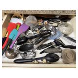 Kitchen drawer, bundle utensils, spatulas, etc