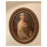 Framed portrait is a reproduction of "Southern