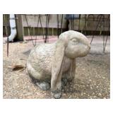 Concrete Outdoor Bunny Rabbit Yard Art