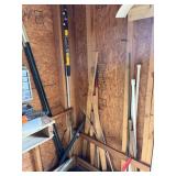 Bundle of T-Posts, Wood Pieces, Poles,