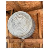 Large Round Galvanized Tub