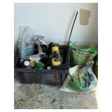 Misc lot of lawn care items.