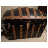 Oversized Antique Camel Back Trunk