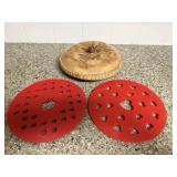 Vintage Ceramic Covered Cherry Pie Dish with 2